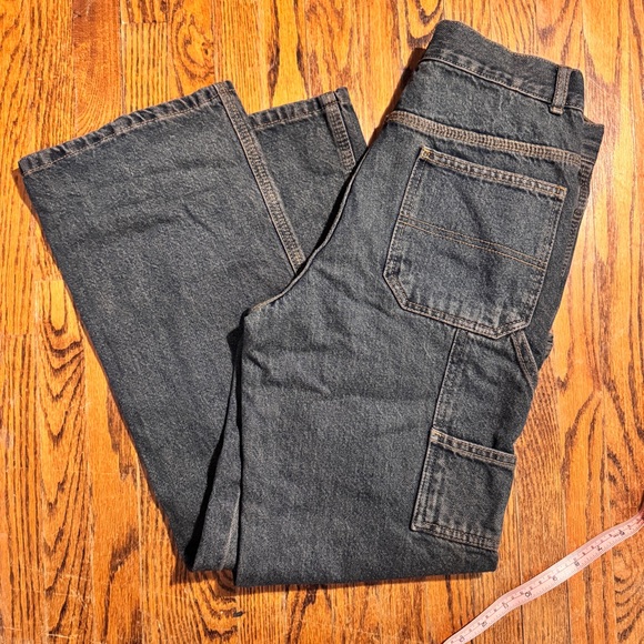 Faded Glory Dark blue Gray Relaxed Carpenter Jeans - w27 L27 - Picture 1 of 15